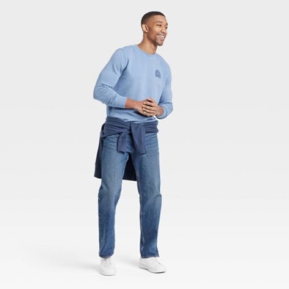 Men's French Terry Crewneck Pullover Sweatshirt - Goodfellow & Co (F1) - Picture 3 of 5